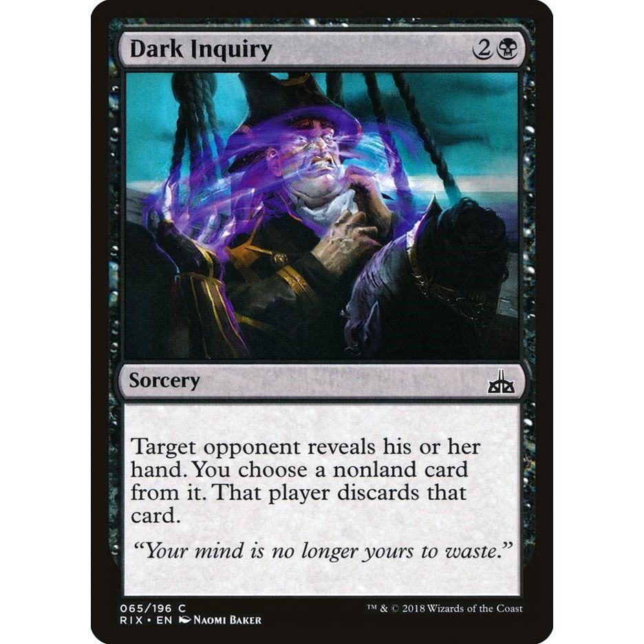 Image for Dark Inquiry (65) (RIX) - Magic: The Gathering