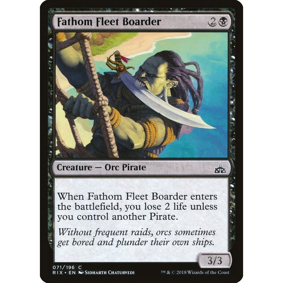 Image for Fathom Fleet Boarder (71) (RIX) - Magic: The Gathering
