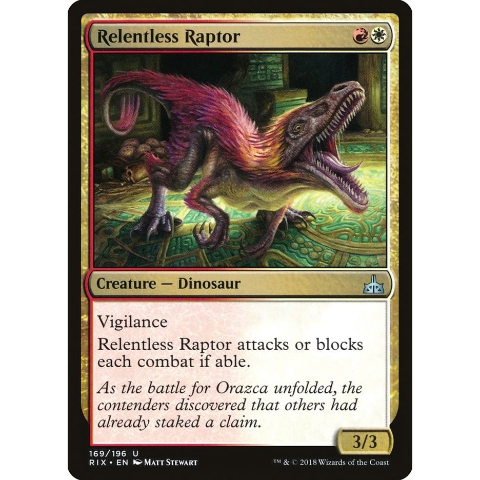Image for Relentless Raptor (169) (RIX) - Magic: The Gathering