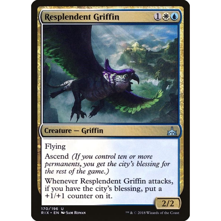 Image for Resplendent Griffin (170) (RIX) - Magic: The Gathering