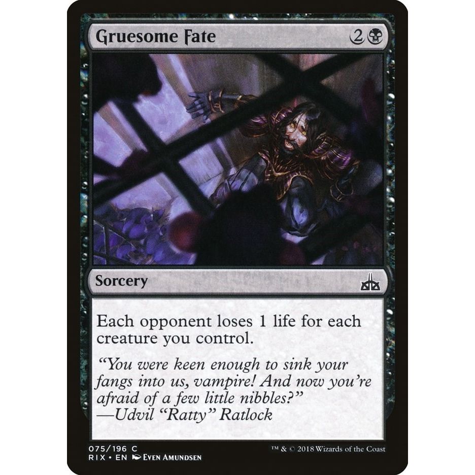 Image for Gruesome Fate (75) (RIX) - Magic: The Gathering