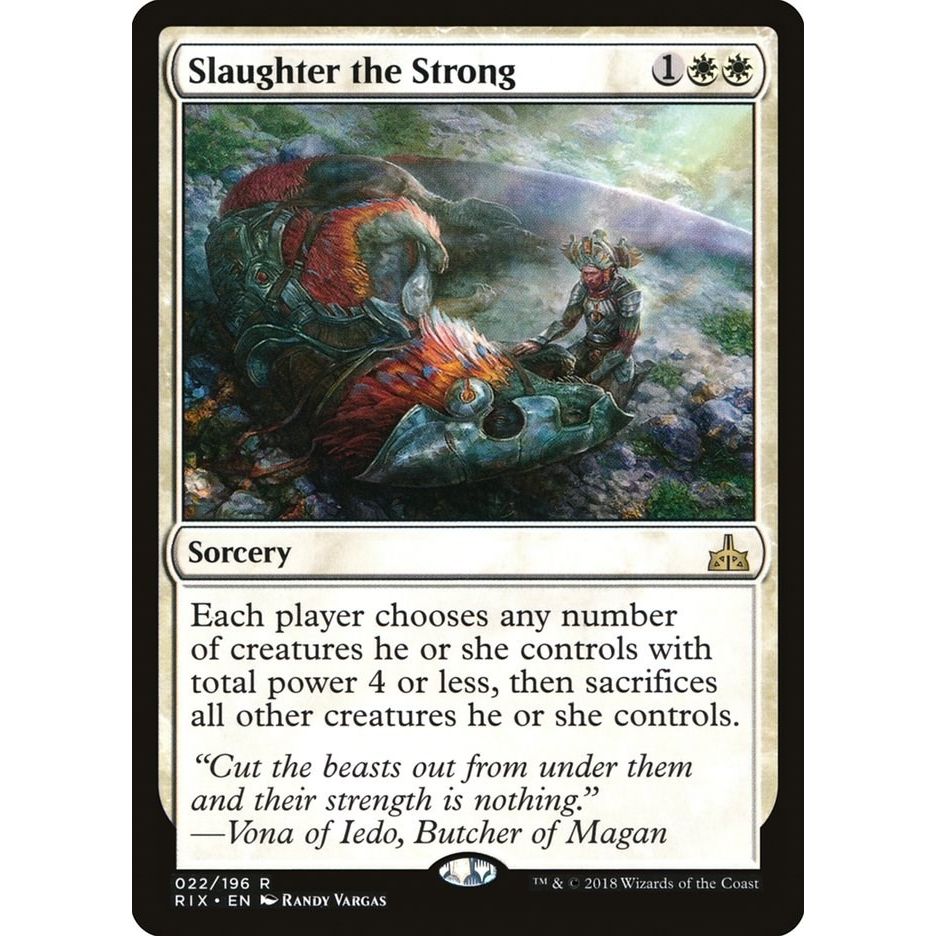 Image for Slaughter the Strong (22) (RIX) - Magic: The Gathering