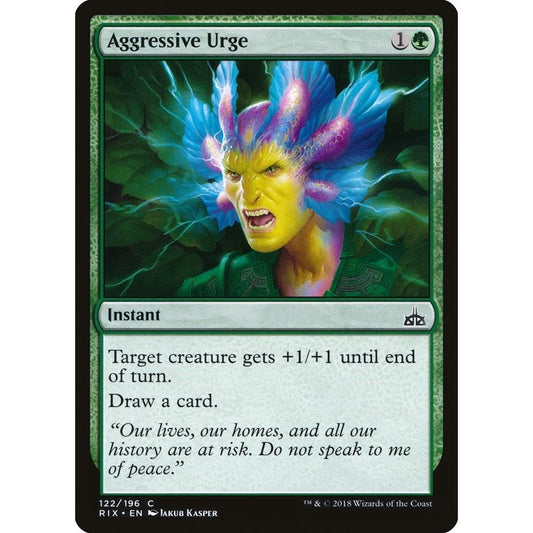 Image for Aggressive Urge (122) (RIX) - Magic: The Gathering