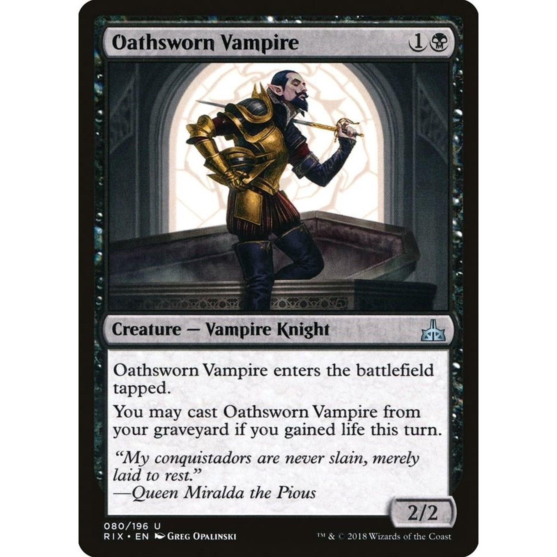 Image for Oathsworn Vampire (80) (RIX) - Magic: The Gathering