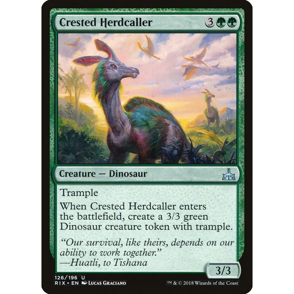 Image for Crested Herdcaller (126) (RIX) - Magic: The Gathering