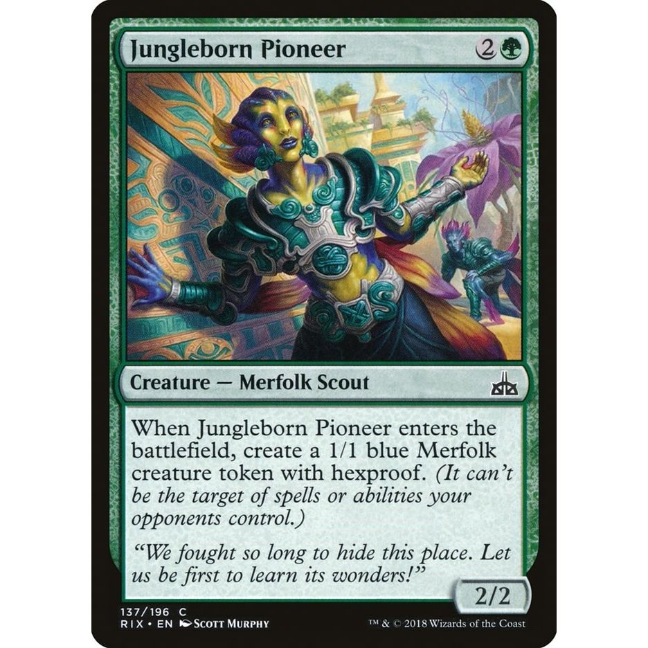 Image for Jungleborn Pioneer (137) (RIX) - Magic: The Gathering