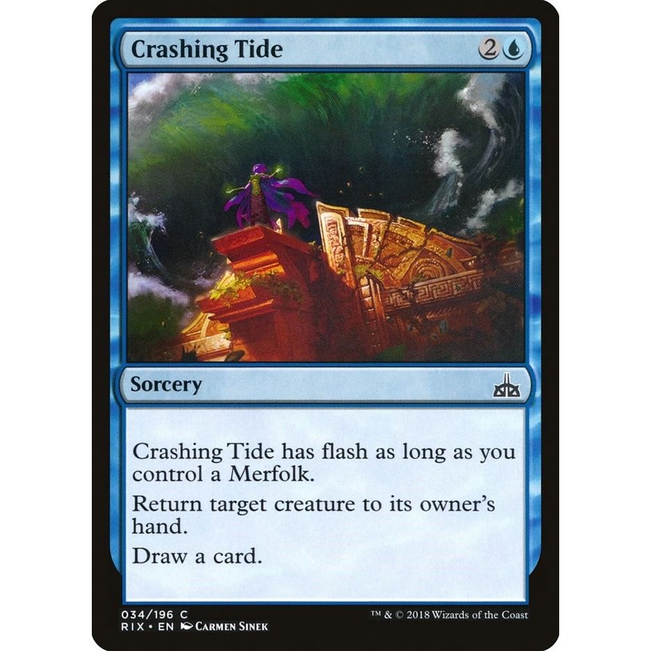 Image for Crashing Tide (34) (RIX) - Magic: The Gathering