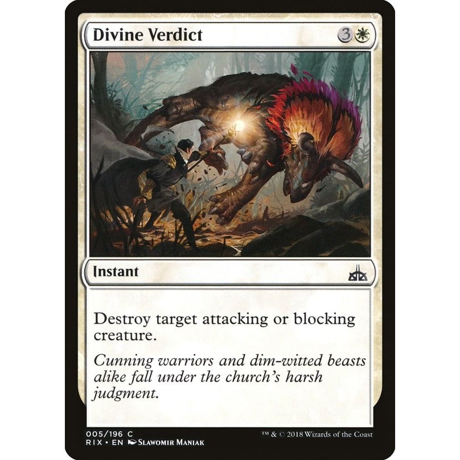 Image for Divine Verdict (5) (RIX) - Magic: The Gathering