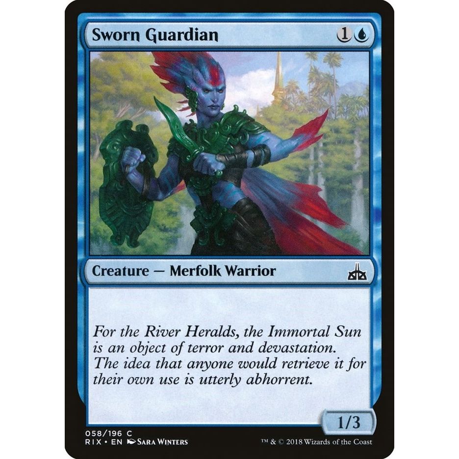 Image for Sworn Guardian (58) (RIX) - Magic: The Gathering