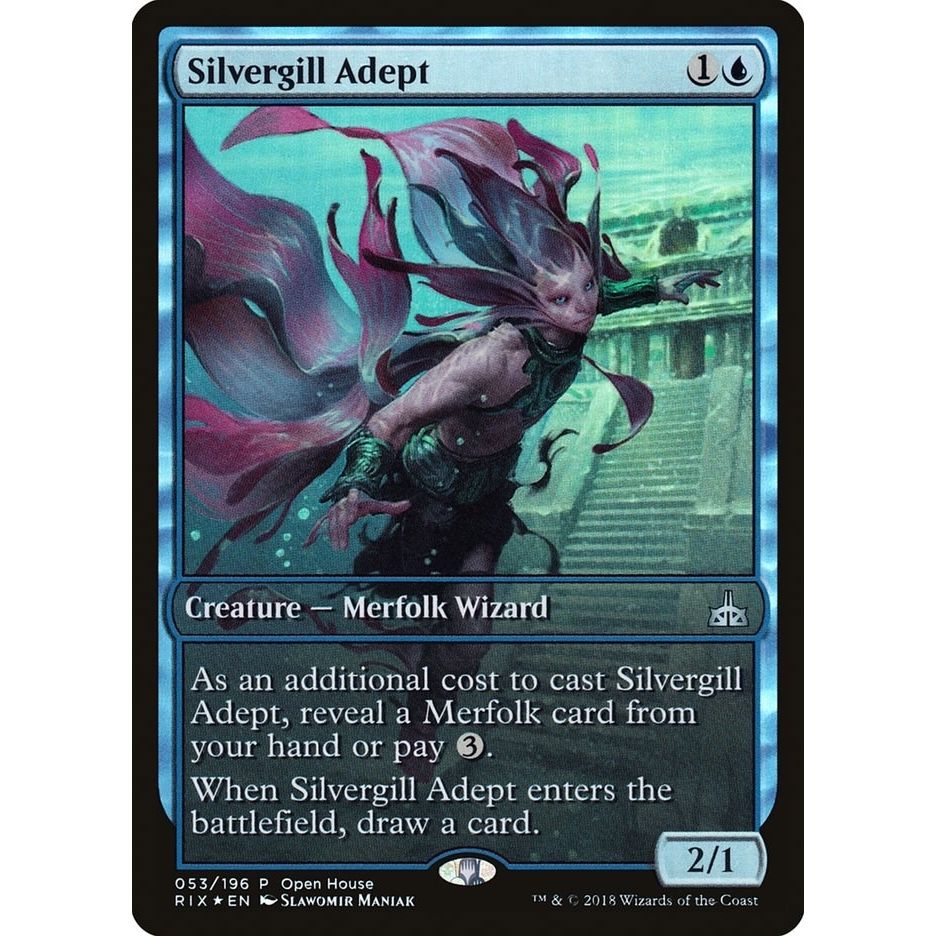 Image for Silvergill Adept (53) (OHP) - Magic: The Gathering