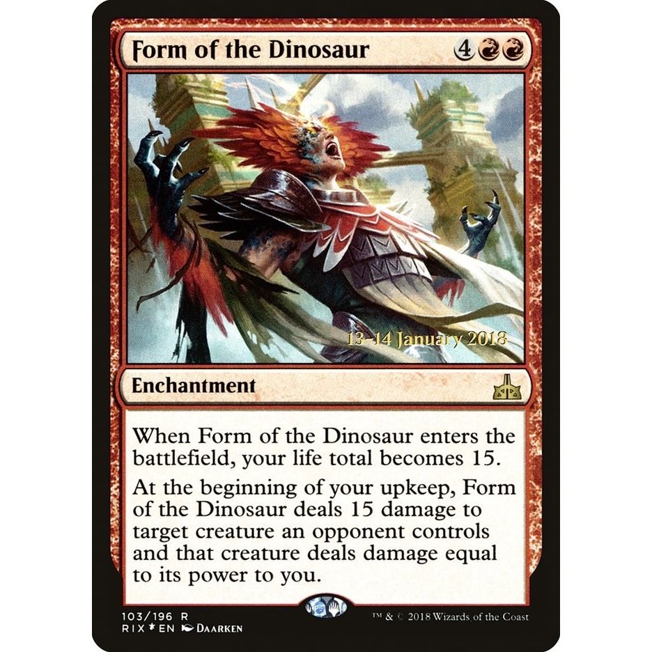 Image for Form of the Dinosaur (103) (PRE) - Magic: The Gathering