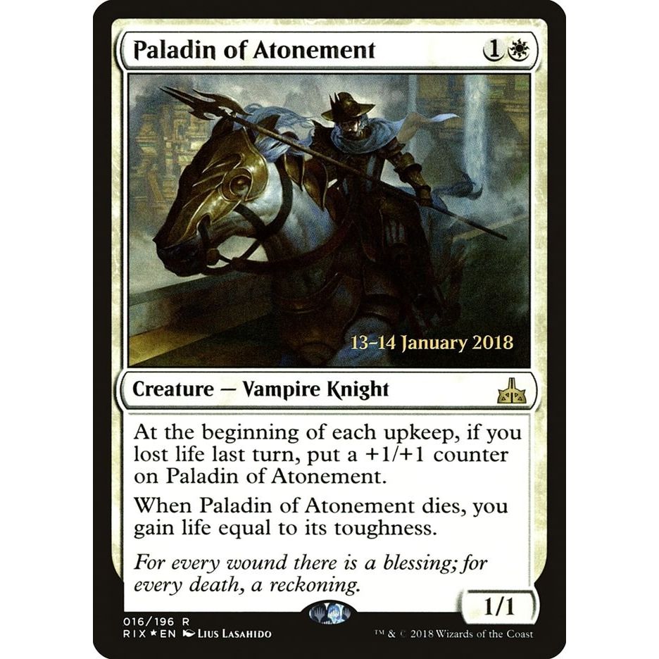 Image for Paladin of Atonement (16) (PRE) - Magic: The Gathering
