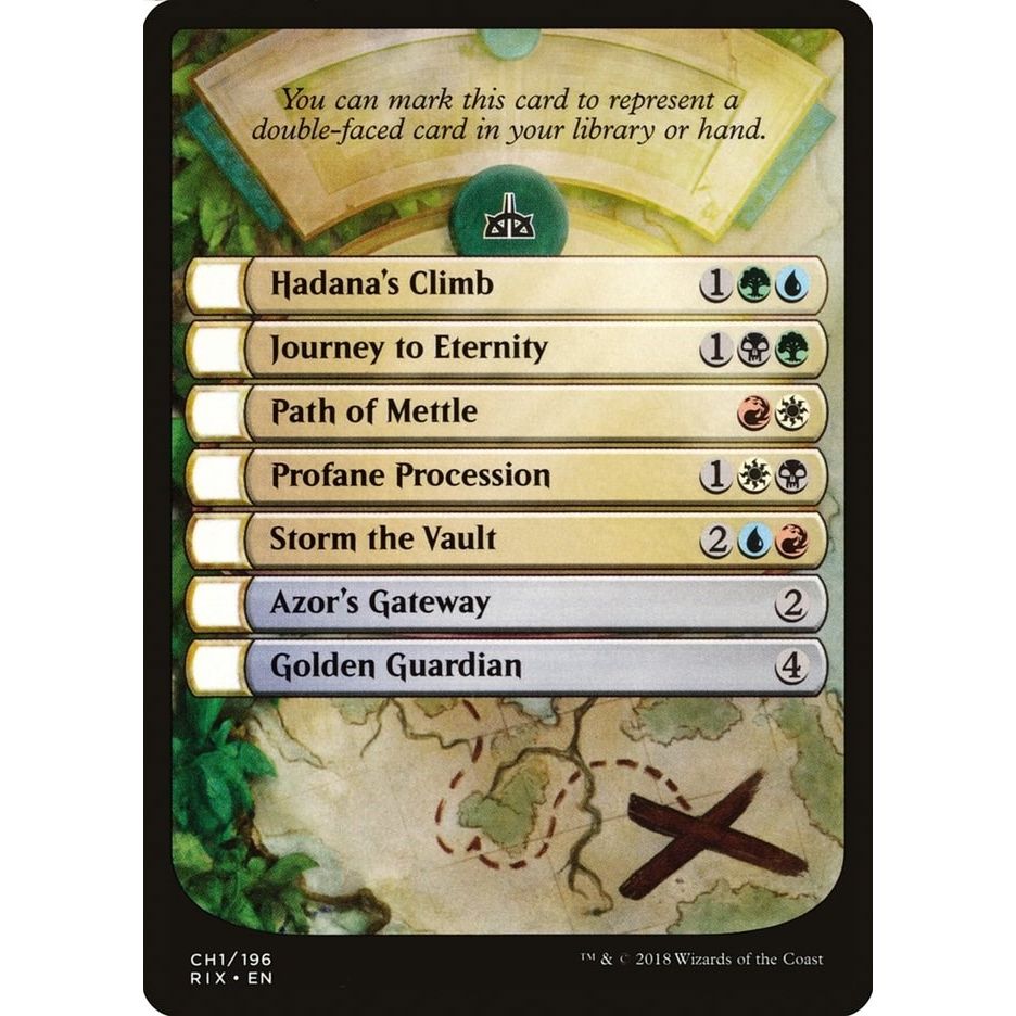 Image for Checklist Card - Rivals of Ixalan (CH1) (RIX) - Magic: The Gathering