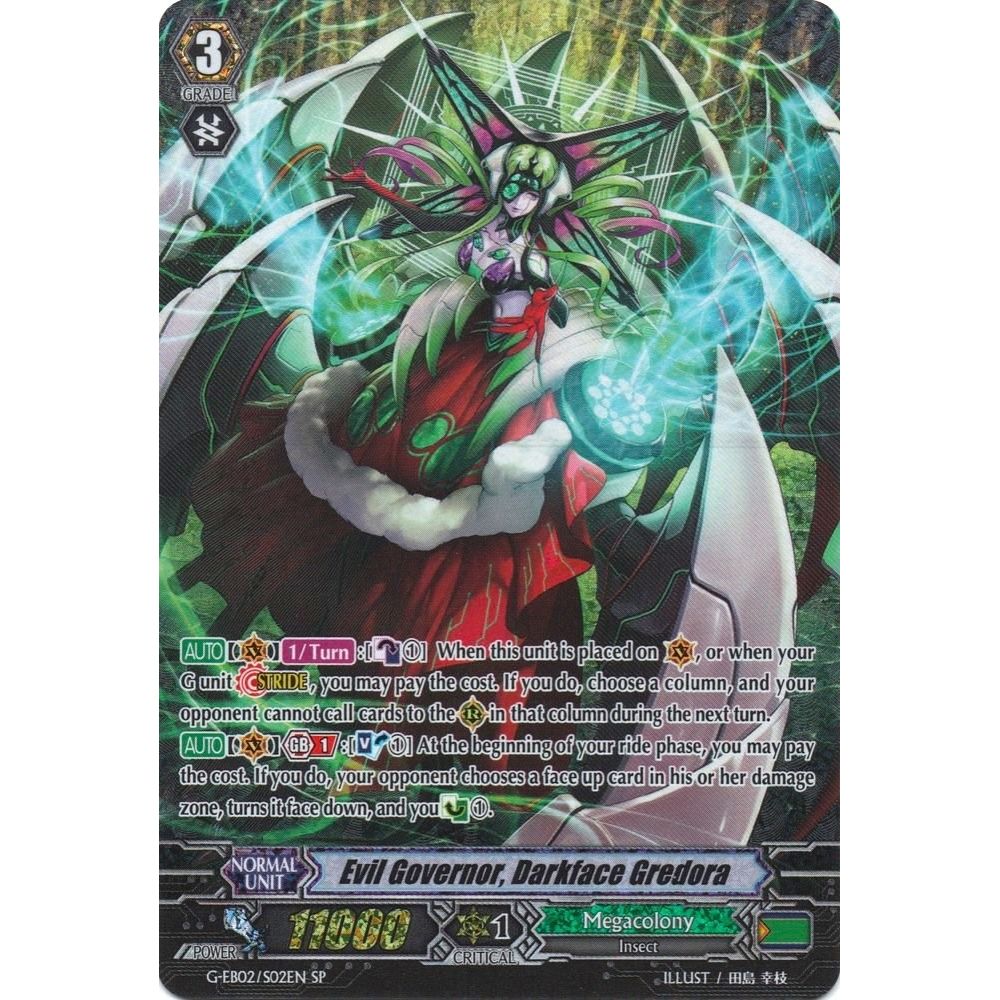 Image for Evil Governor, Darkface Gredora (SP) (G-EB02/S02EN) (G-EB02) - Cardfight Vanguard