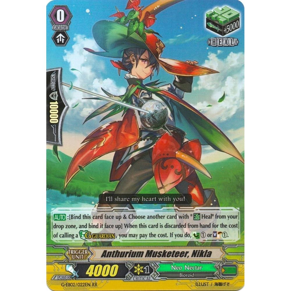 Image for Anthurium Musketeer, Nikla (G-EB02/022EN) (G-EB02) - Cardfight Vanguard