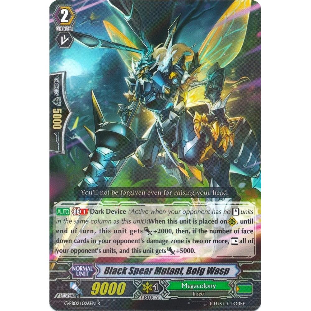 Image for Black Spear Mutant, Bolg Wasp (G-EB02/026EN) (G-EB02) - Cardfight Vanguard