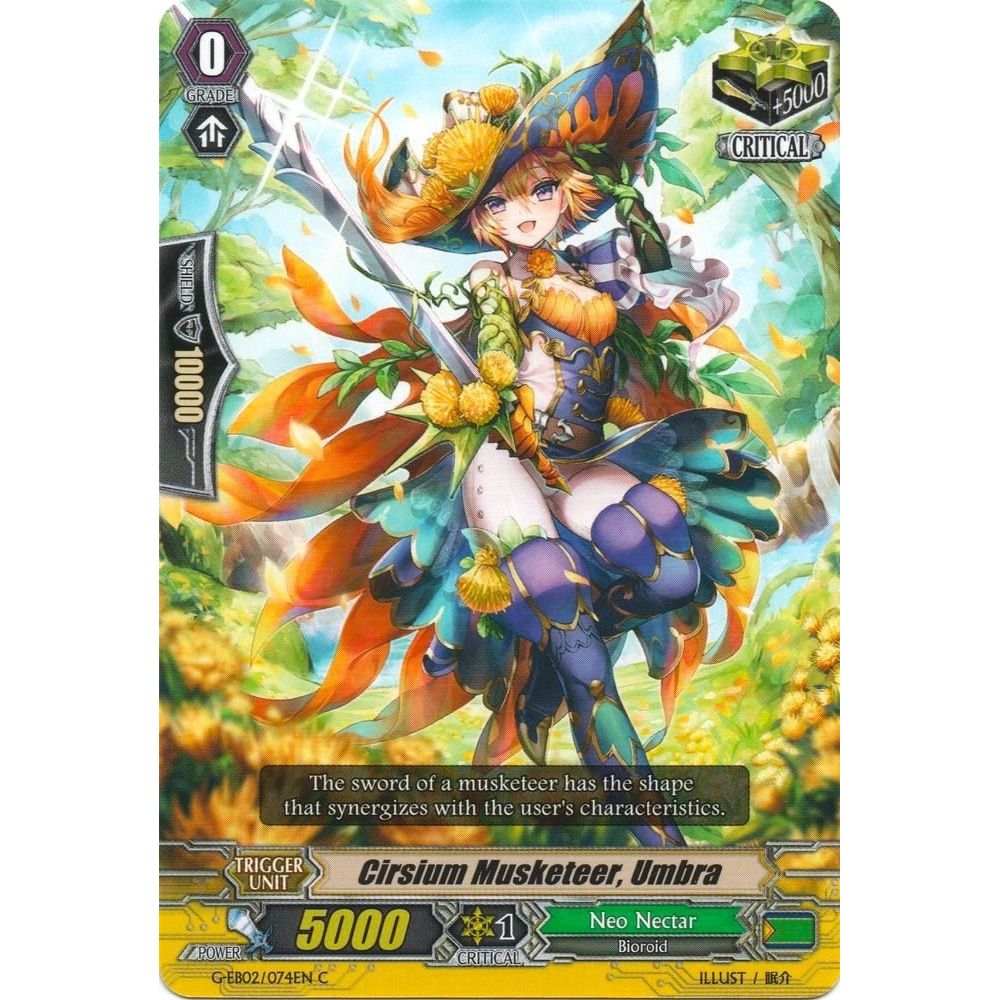 Image for Cirsium Musketeer, Umbra (G-EB02/074EN) (G-EB02) - Cardfight Vanguard