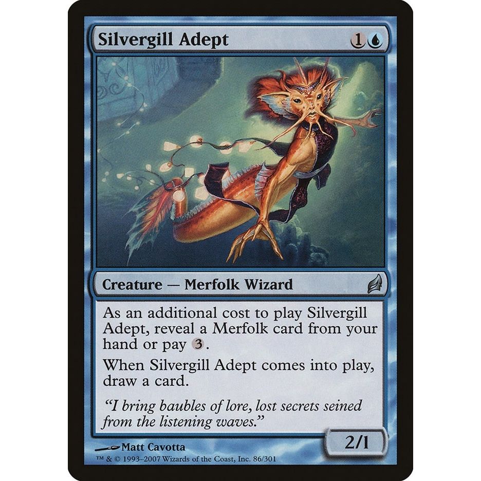 Image for Silvergill Adept (86) (LRW) - Magic: The Gathering