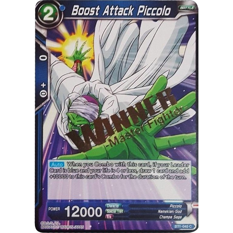 Image for Boost Attack Piccolo (Winner Stamped) (BT1-045) (TPR) - Dragon Ball Super: Masters