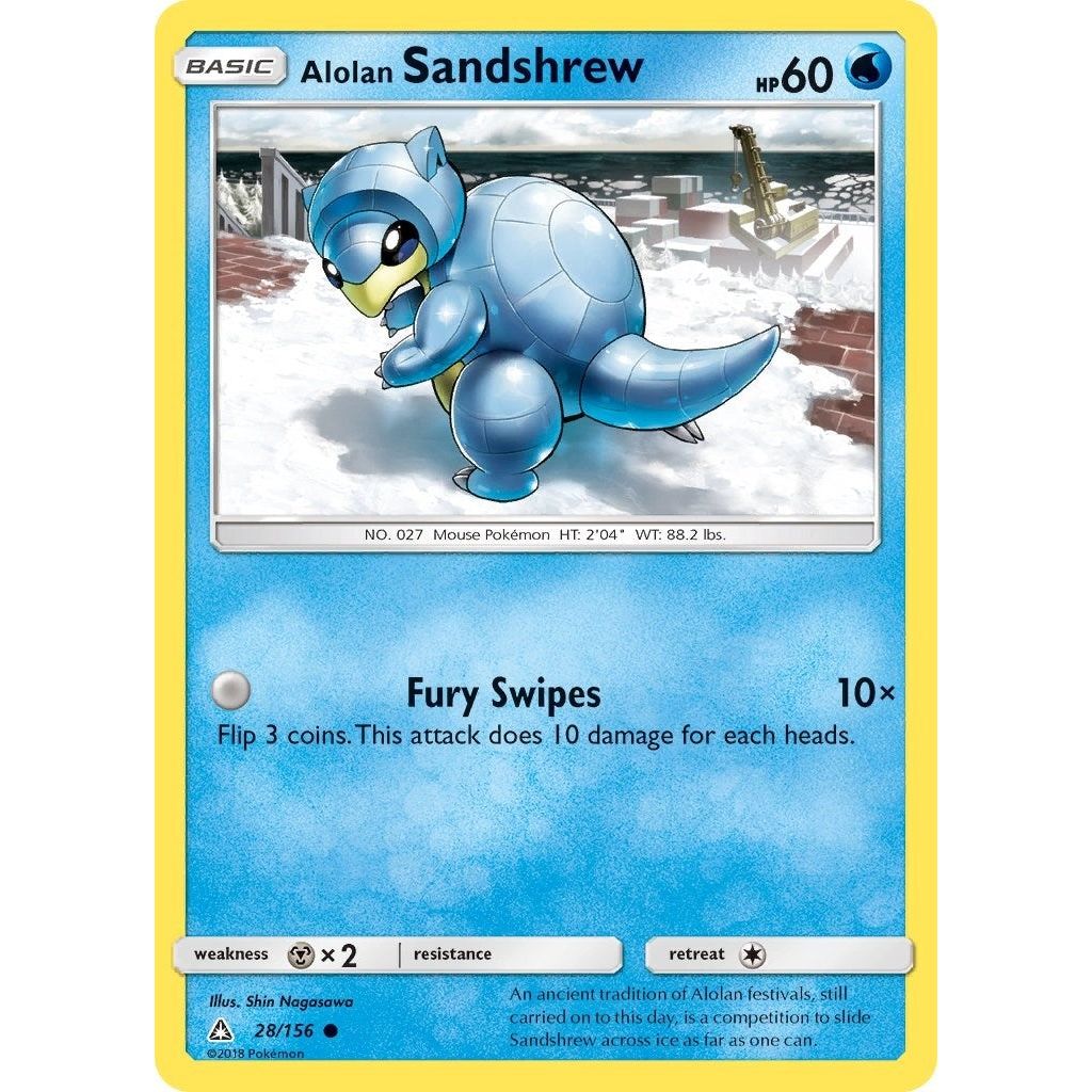 Image for Alolan Sandshrew (28/156) (SM05) - Pokemon