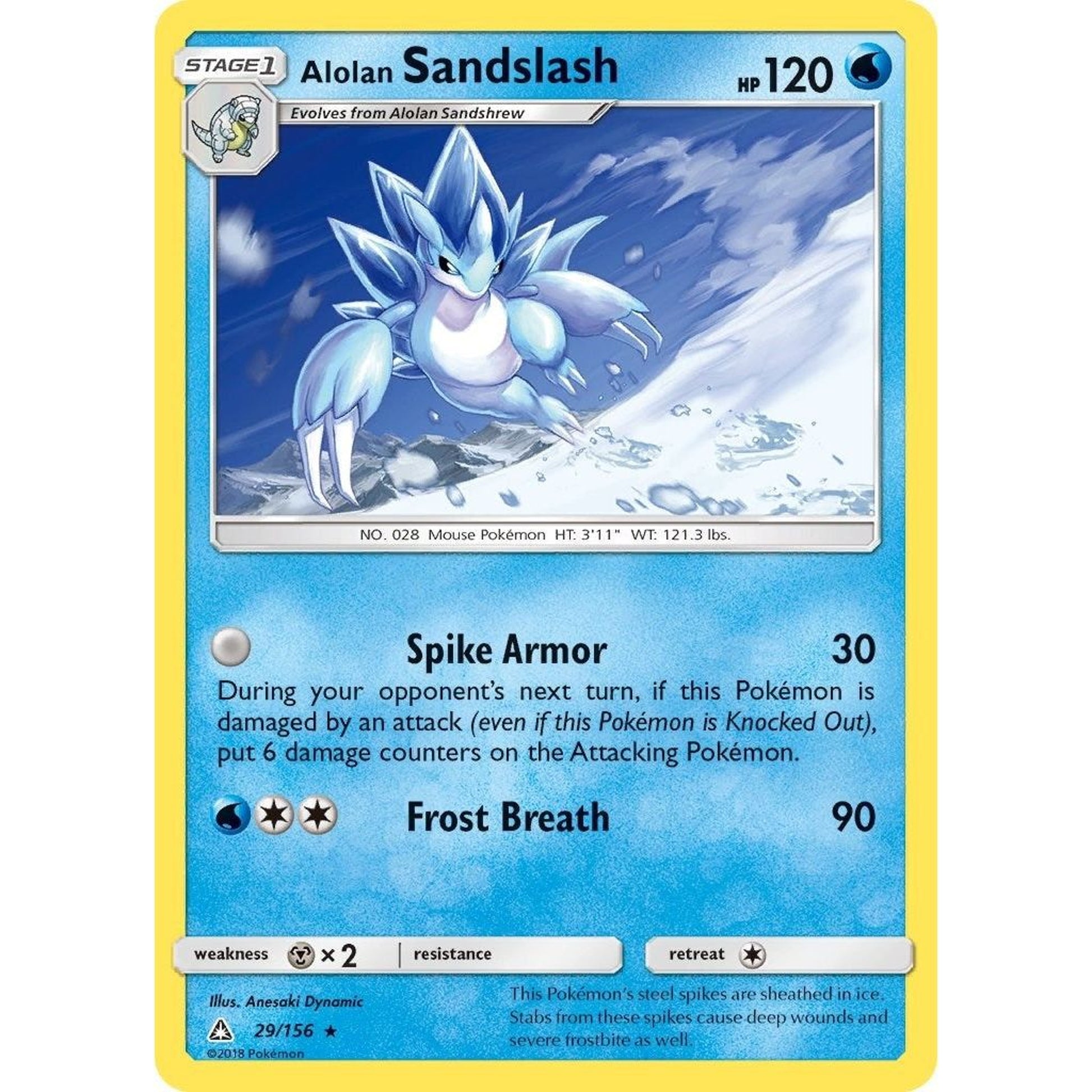 Image for Alolan Sandslash (29/156) (SM05) - Pokemon