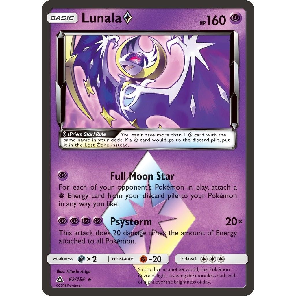 Image for Lunala Prism Star (62/156) (SM05) - Pokemon