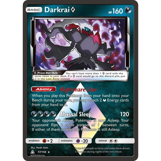 Image for Darkrai Prism Star (77/156) (SM05) - Pokemon