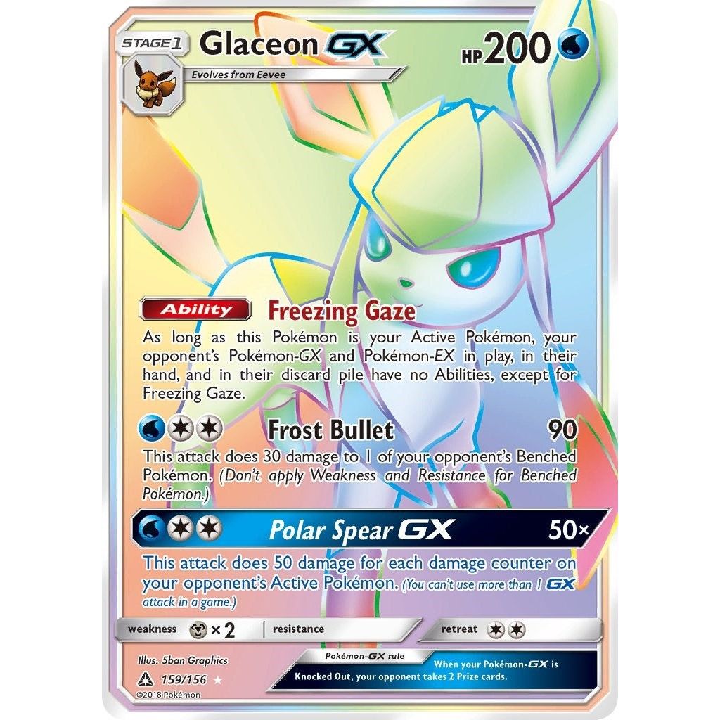 Image for Glaceon GX (Secret Rare) (159/156) (SM05) - Pokemon