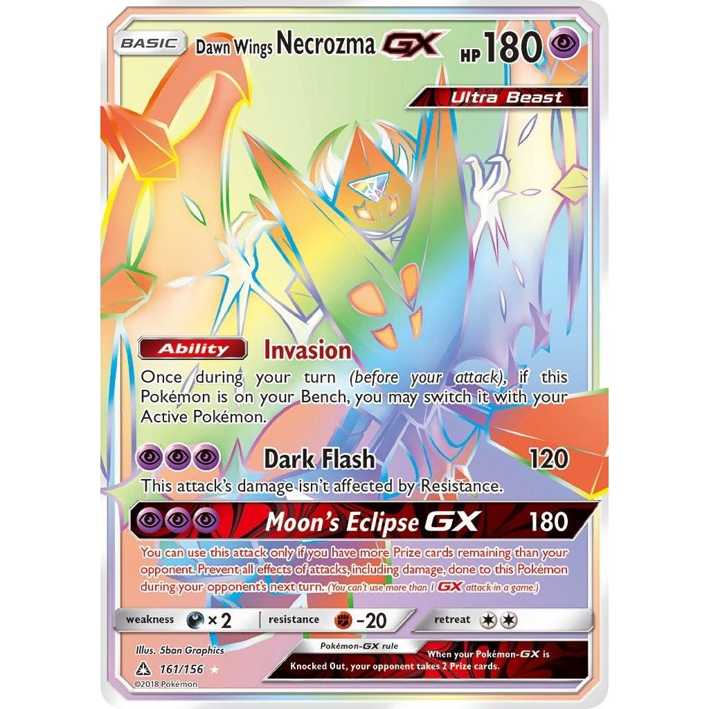 Image for Dawn Wings Necrozma GX (Secret Rare) (161/156) (SM05) - Pokemon