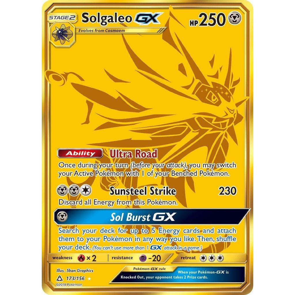 Image for Solgaleo GX (Secret Rare) (173/156) (SM05) - Pokemon