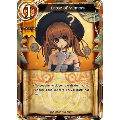 Image for Lapse of Memory (BP02-009EN) (BP02) - The Caster Chronicles