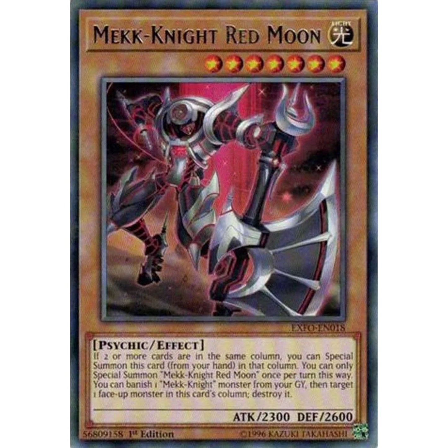 Image for Mekk-Knight Red Moon (EXFO-EN018) (EXFO) - YuGiOh