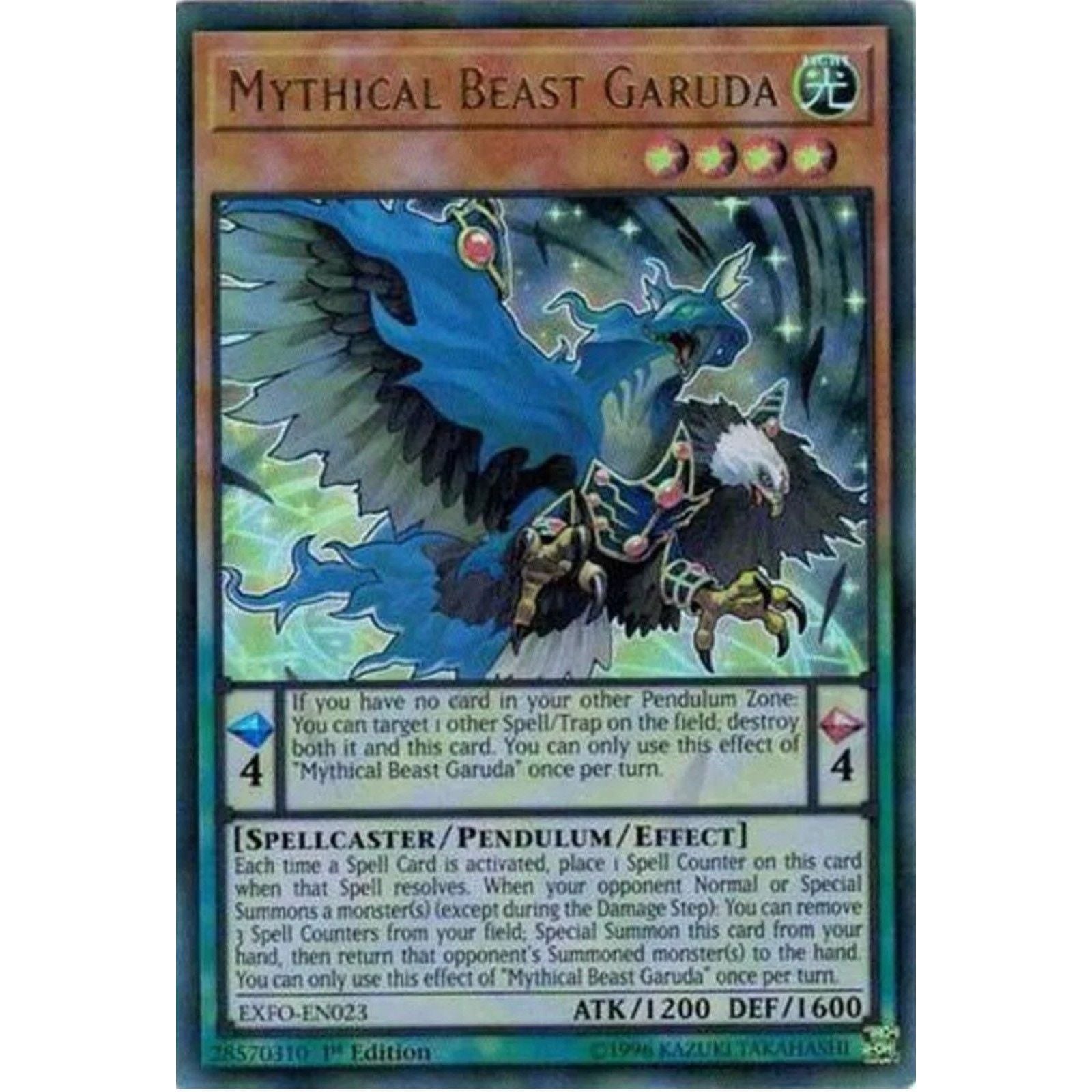 Image for Mythical Beast Garuda (EXFO-EN023) (EXFO) - YuGiOh
