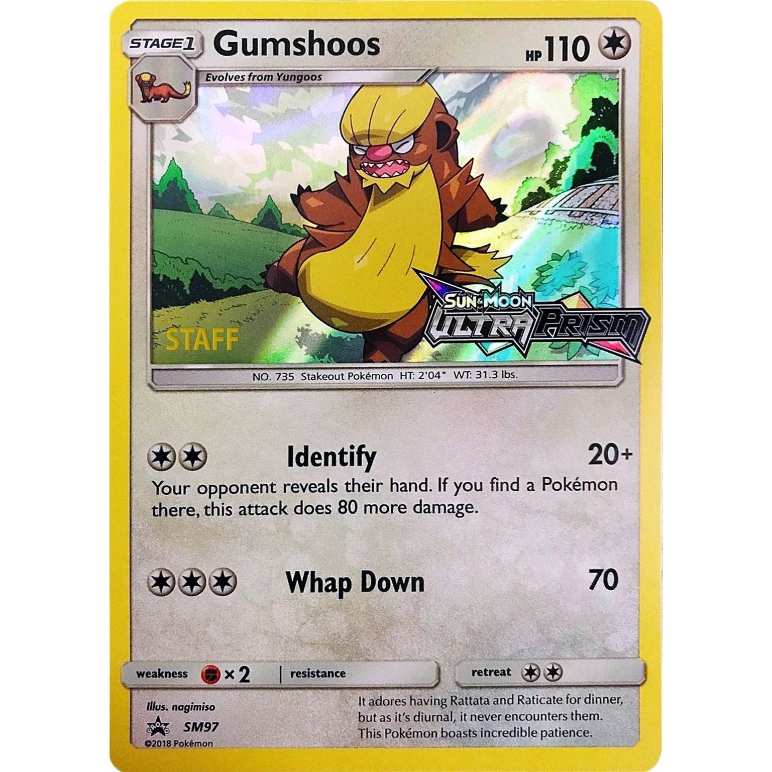 Image for Gumshoos - SM97 (Prerelease) [Staff] (SM97) (SMP) - Pokemon