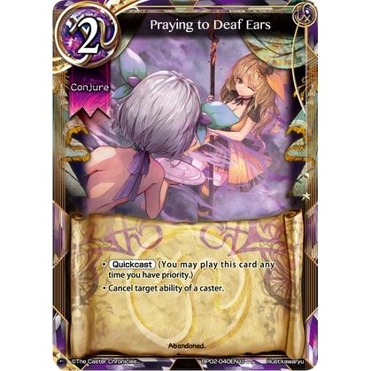 Image for Praying to Deaf Ears (BP02-040EN) (BP02) - The Caster Chronicles