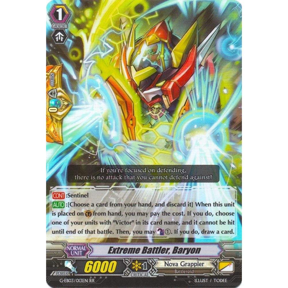 Image for Extreme Battler, Baryon (G-EB03/013EN) (G-EB03) - Cardfight Vanguard