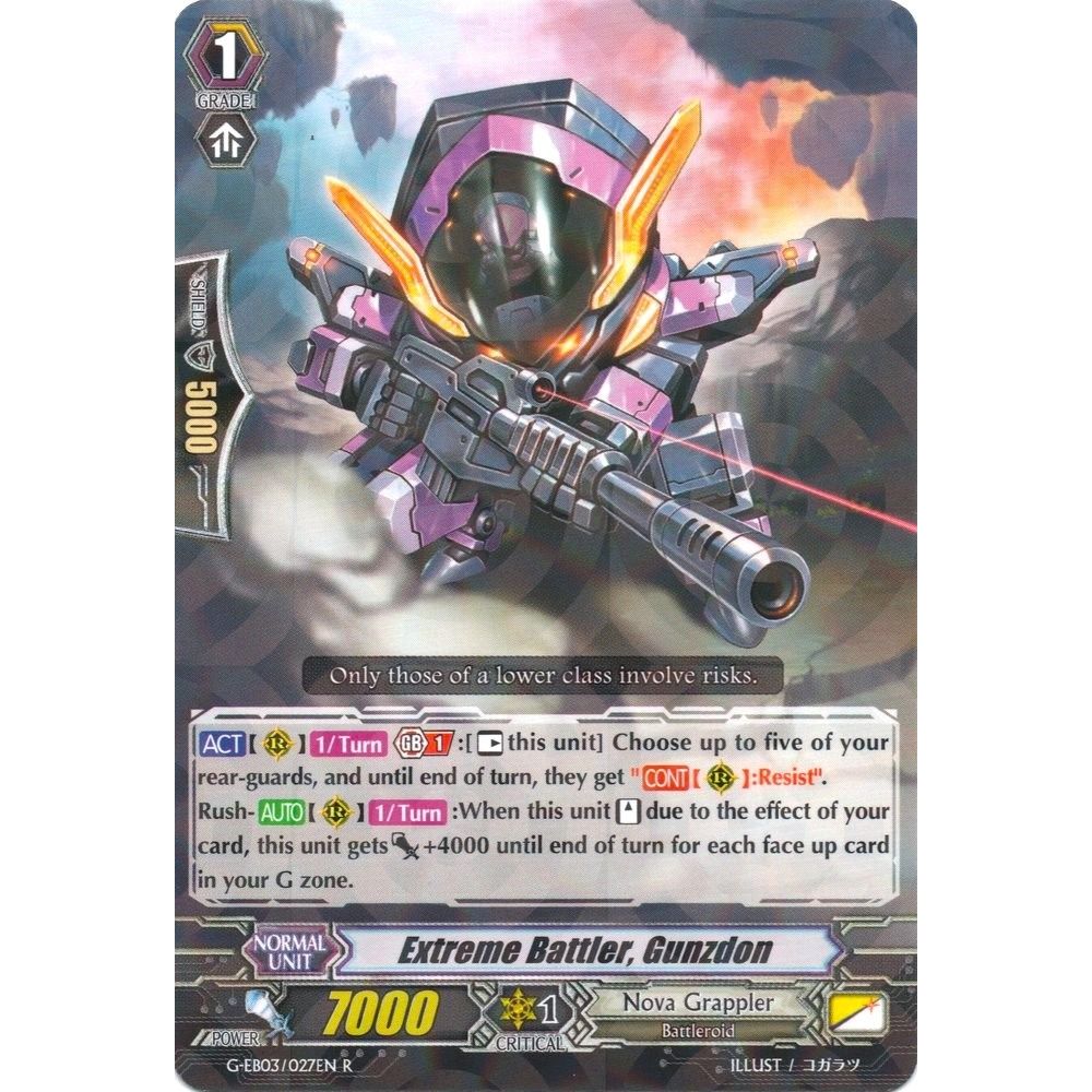 Image for Extreme Battler, Gunzdon (G-EB03/027EN) (G-EB03) - Cardfight Vanguard