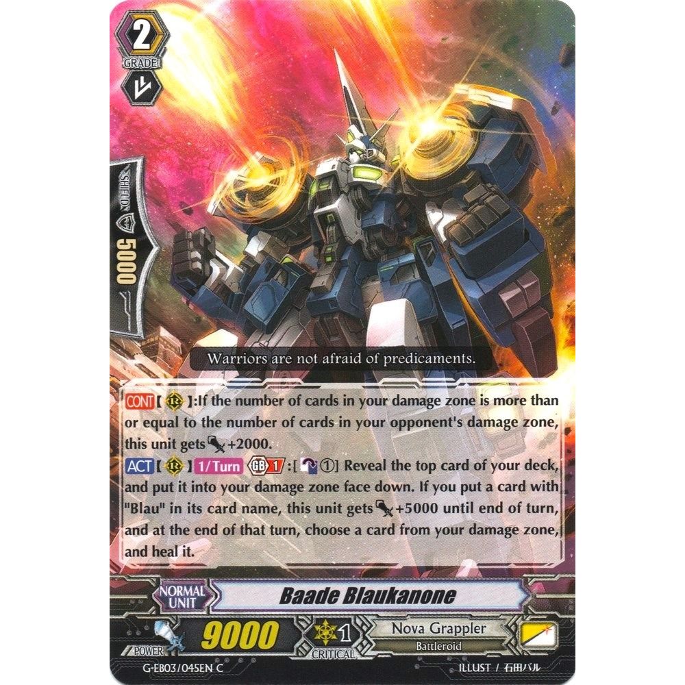 Image for Baade Blaukanone (G-EB03/045EN) (G-EB03) - Cardfight Vanguard