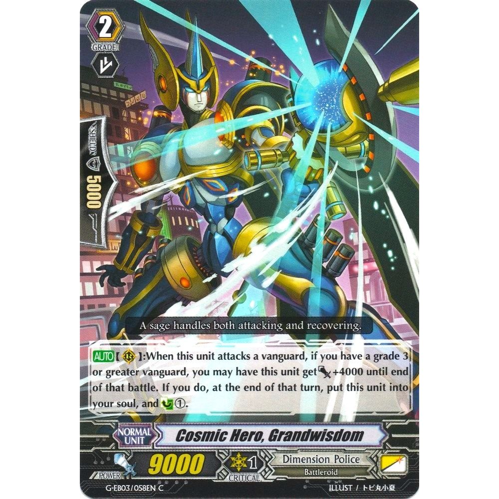 Image for Cosmic Hero, Grandwisdom (G-EB03/058EN) (G-EB03) - Cardfight Vanguard