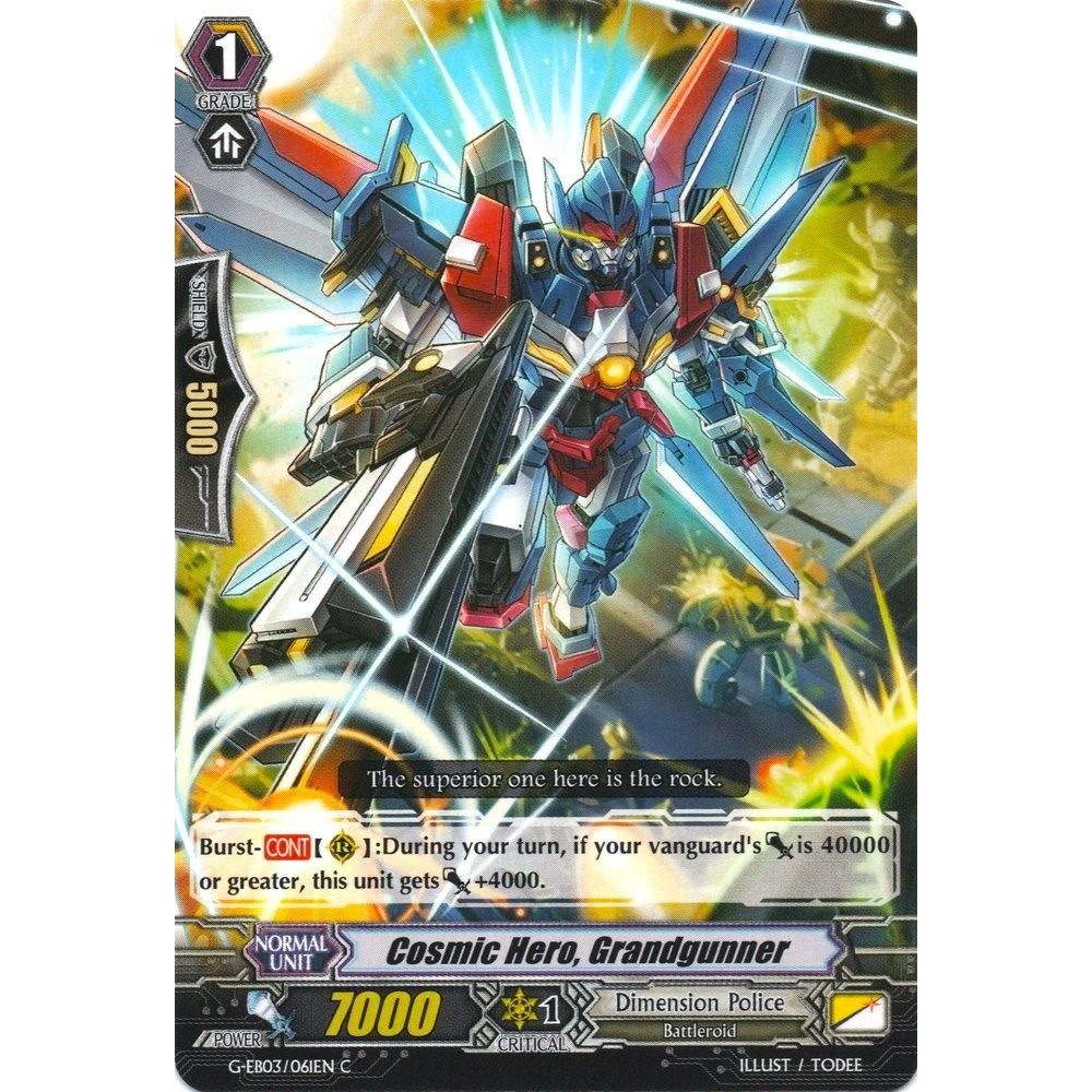 Image for Cosmic Hero, Grandgunner (G-EB03/061EN) (G-EB03) - Cardfight Vanguard