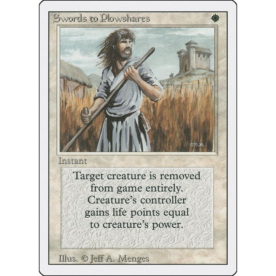 Image for Swords to Plowshares (3ED) - Magic: The Gathering