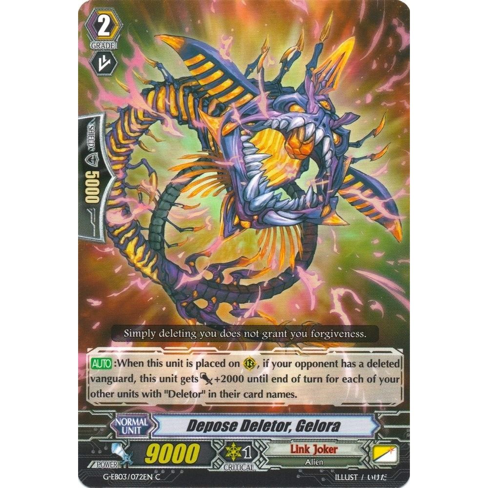 Image for Depose Deletor, Gelora (G-EB03/072EN) (G-EB03) - Cardfight Vanguard