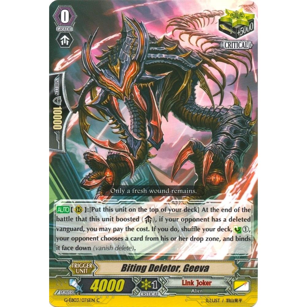 Image for Biting Deletor, Geeva (G-EB03/076EN) (G-EB03) - Cardfight Vanguard