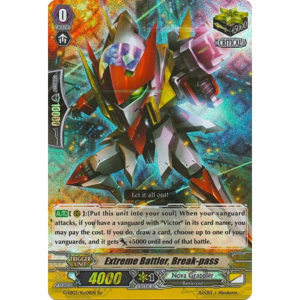 Image for Extreme Battler, Break-pass (G-EB03/Re:01EN) (G-EB03) - Cardfight Vanguard