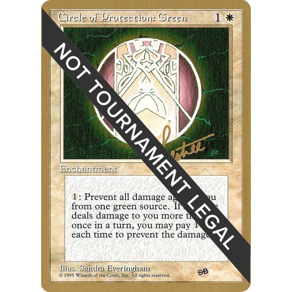 Image for Circle of Protection: Green - 1996 Bertrand Lestree (4ED) (SB) (WCD) - Magic: The Gathering