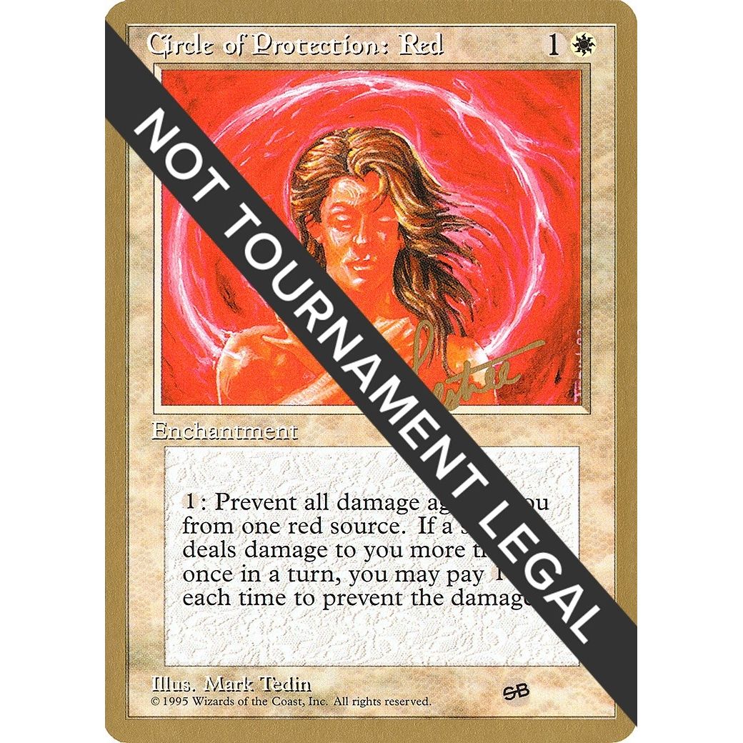 Image for Circle of Protection: Red - 1996 Bertrand Lestree (4ED) (SB) (WCD) - Magic: The Gathering