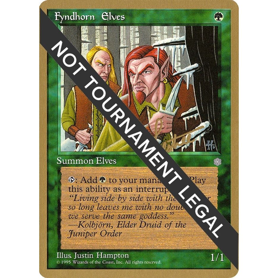 Image for Fyndhorn Elves - 1996 Bertrand Lestree (ICE) (WCD) - Magic: The Gathering