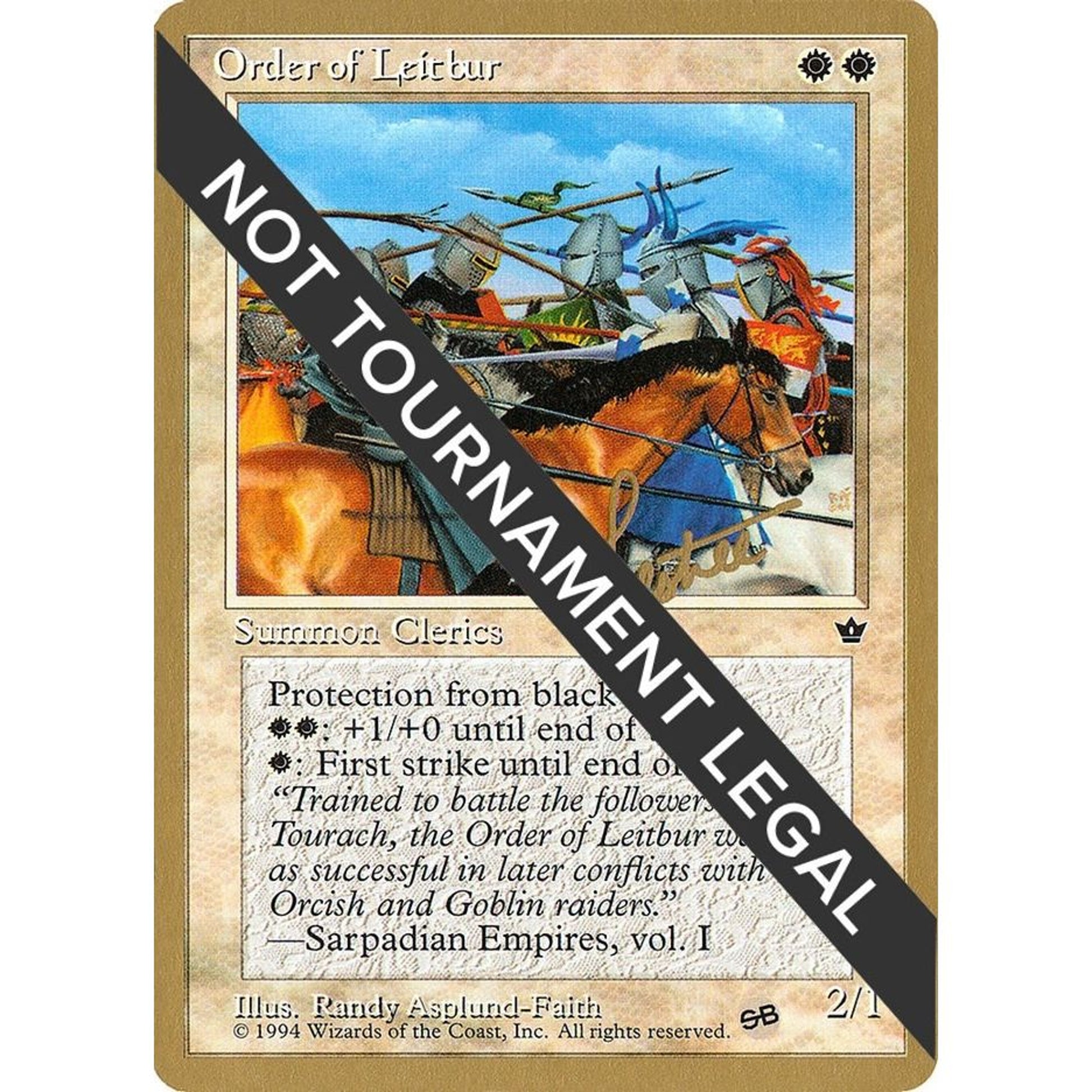 Image for Order of Leitbur (Group) - 1996 Bertrand Lestree (FEM) (SB) (WCD) - Magic: The Gathering