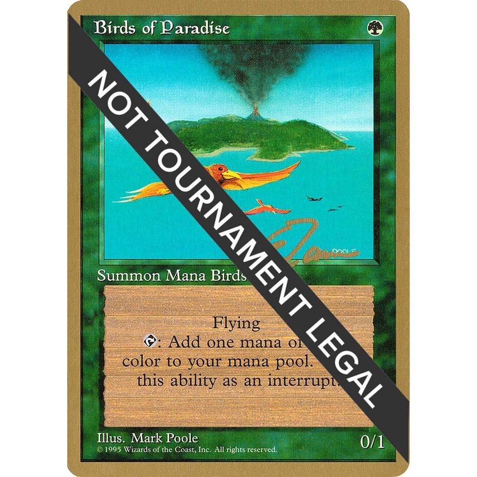 Image for Birds of Paradise - 1996 Eric Tam (4ED) (WCD) - Magic: The Gathering