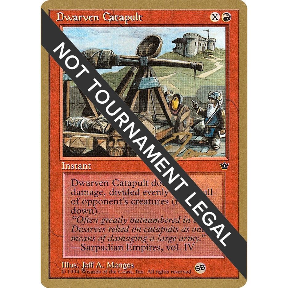 Image for Dwarven Catapult - 1996 Eric Tam (FEM) (SB) (WCD) - Magic: The Gathering